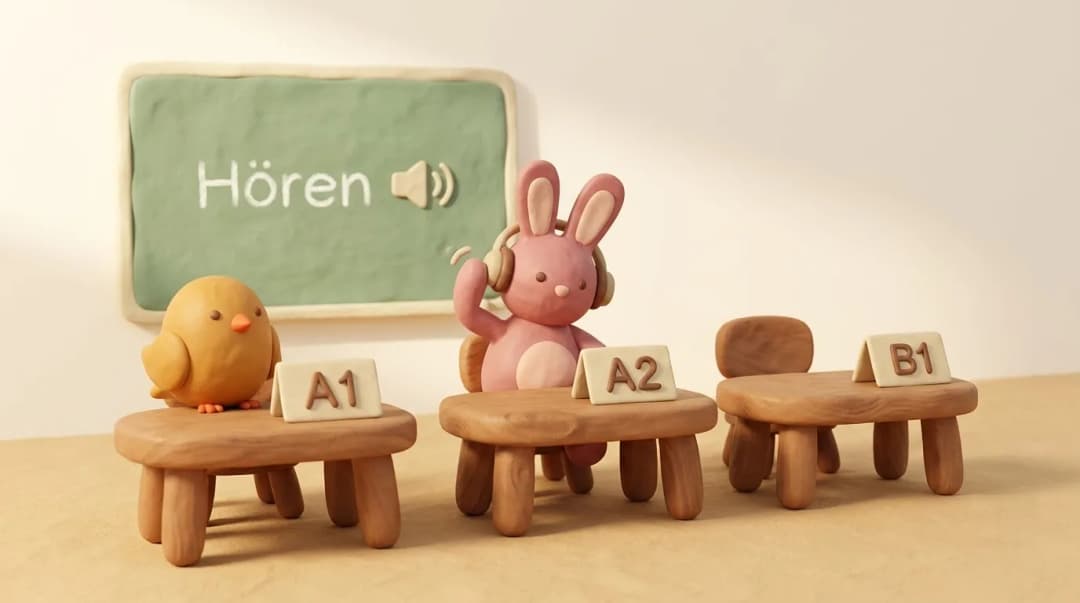 Bruno in a classroom with three exam groups
